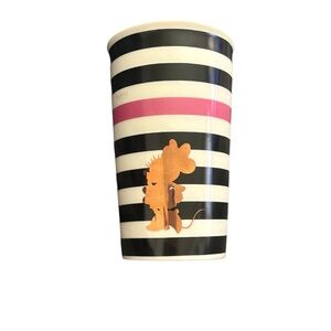 Striped Ceramic Minnie Mouse Travel  Mug